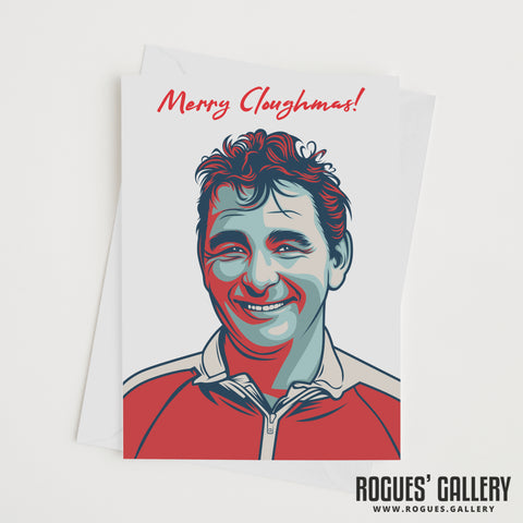 Forest Greeting Cards - Merry Cloughmas!