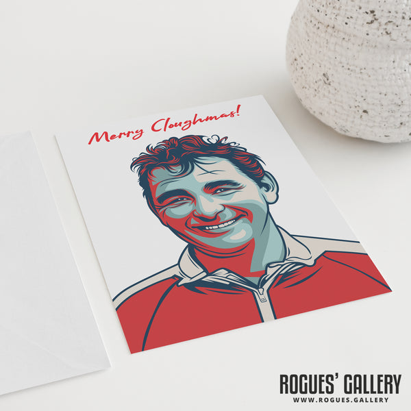 Forest Greeting Cards - Merry Cloughmas!