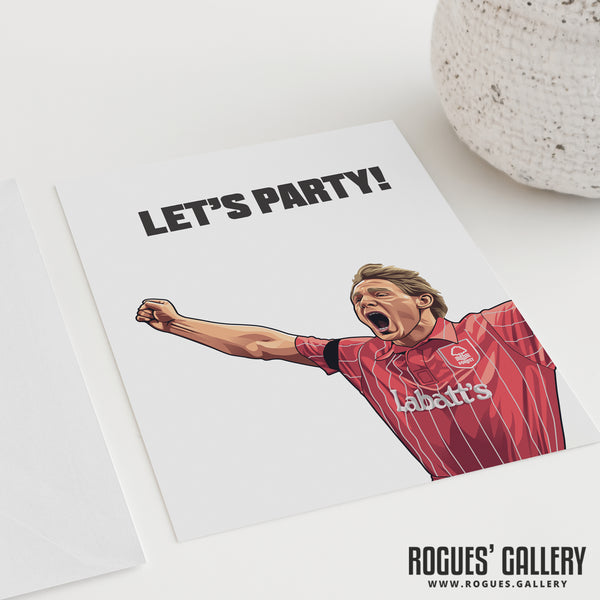Forest Greeting Cards - Psycho 'Let's Party' Invitation Card.