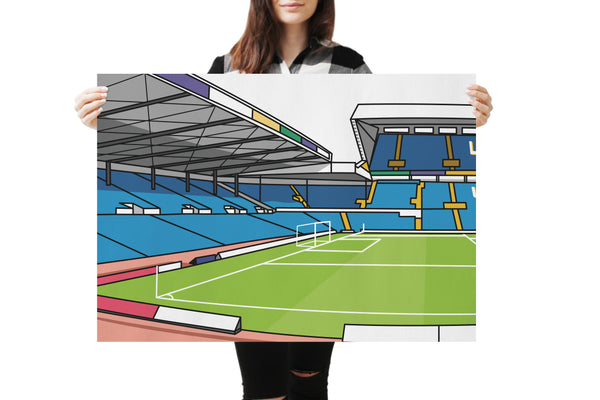 Elland Road Triptych - Home of Leeds United FC - Set of three A3 or A1 Sized Prints