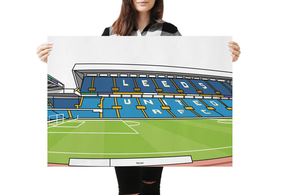 Elland Road Diptych - Home of Leeds United FC - Set of two A3 or A1 Sized Prints