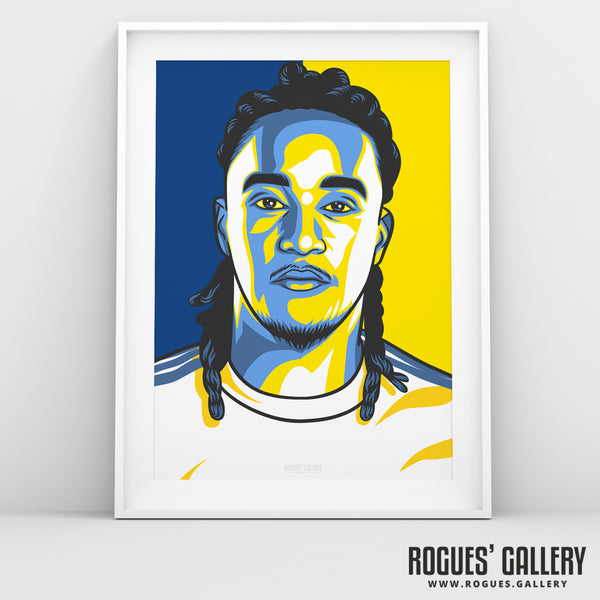 Helder Costa - Leeds Utd - A3 Icon Print