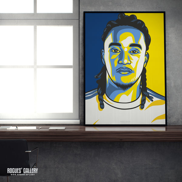 Helder Costa - Leeds Utd - A3 Icon Print