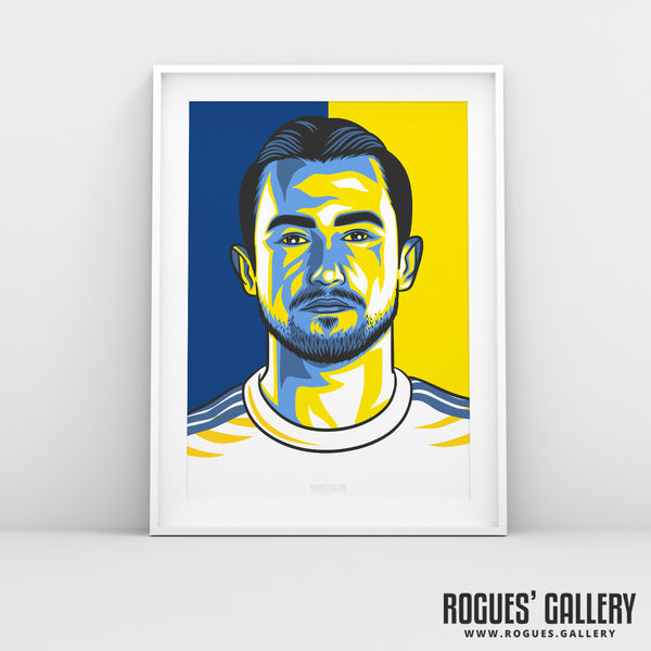 Jack Harrison - Leeds Utd - A3 Icon Print