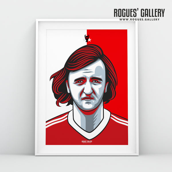 Kenny Burns - (Signed) #GetBehindTheLads - A3 Print