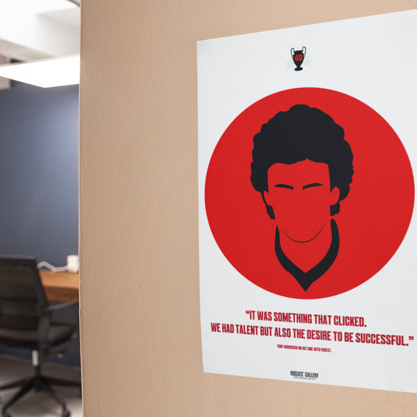 Tony Woodcock - (Signed) Iconic 40th Anniversary Print - A3 Print