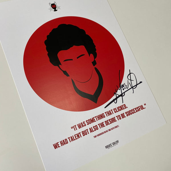 Tony Woodcock - (Signed) Iconic 40th Anniversary Print - A3 Print