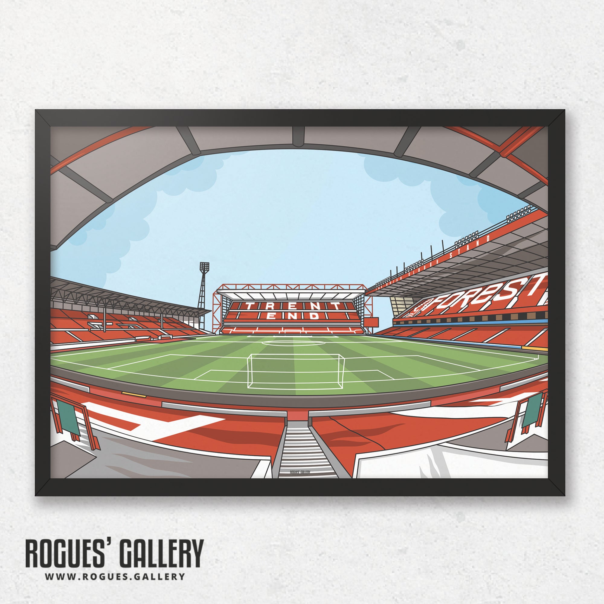 No Place Like Home: The City Ground - Home of Nottingham Forest - A0, A1, A2 or A3 Print
