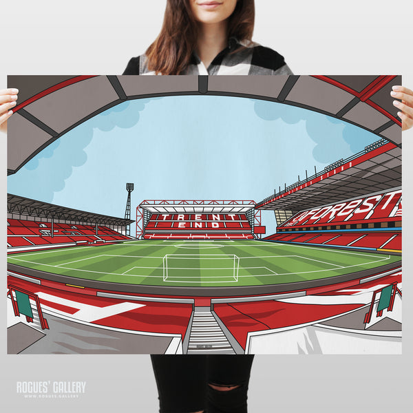 No Place Like Home: The City Ground - Home of Nottingham Forest - A0, A1, A2 or A3 Print