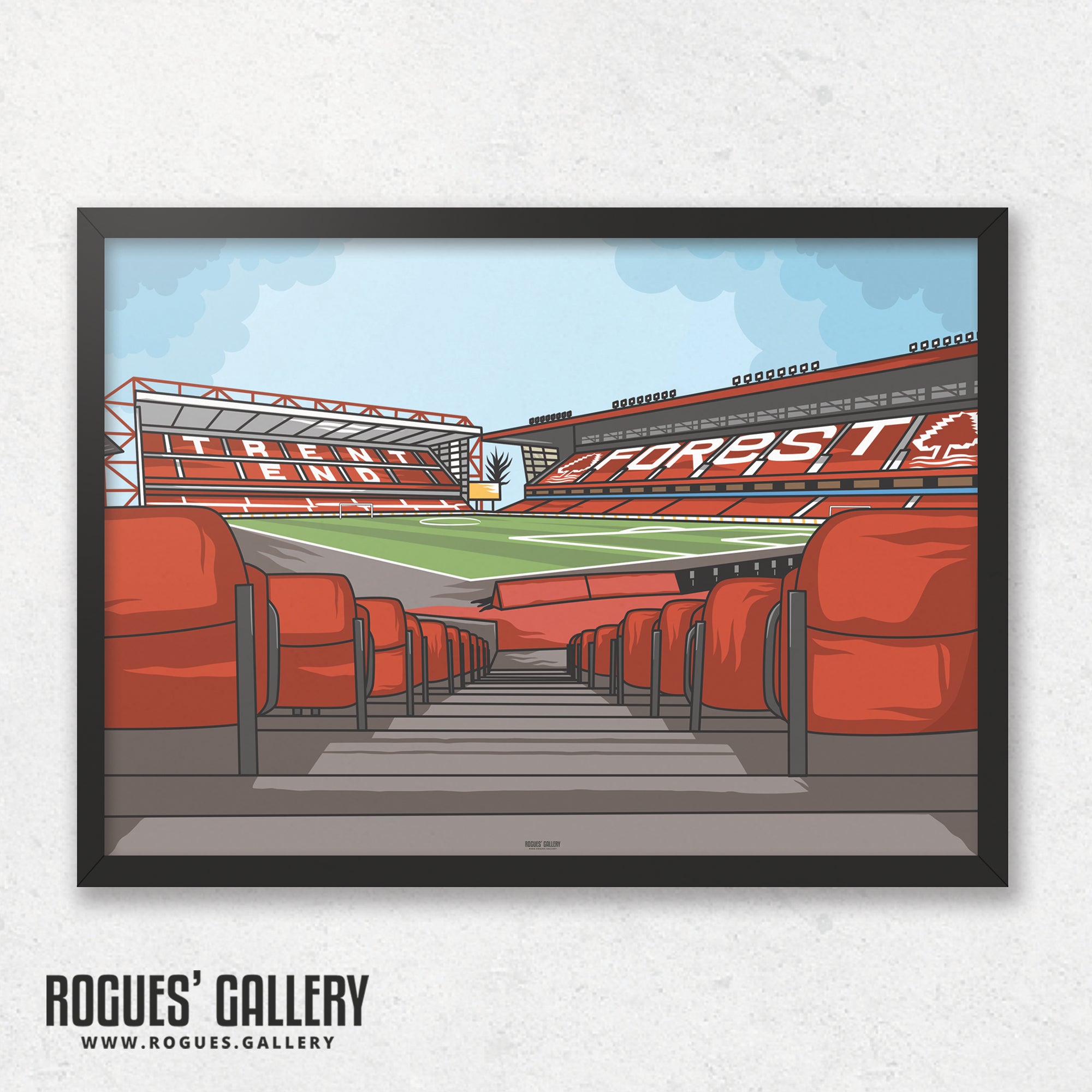 Hallowed Ground: The City Ground - Home of Nottingham Forest - A0, A1, A2 or A3 Print