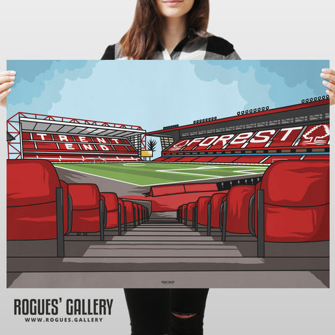 Hallowed Ground: The City Ground - Home of Nottingham Forest - A0, A1, A2 or A3 Print