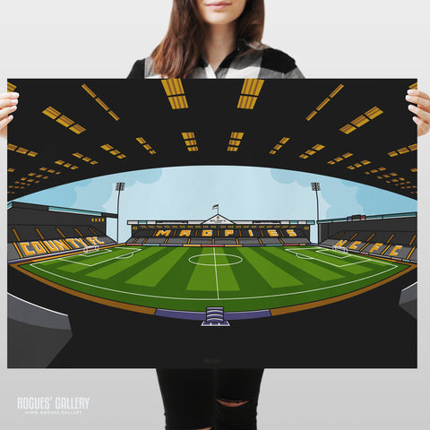 Meadow Lane - Home of Notts County - A0, A1 or A3 Print