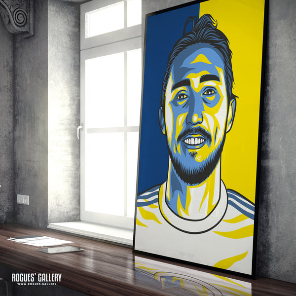 Luke Ayling - Leeds Utd - A3 Icon Print