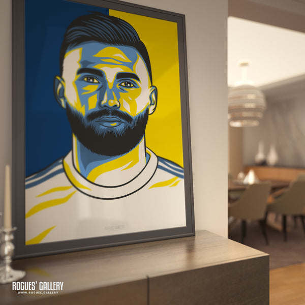 Stuart Dallas - Leeds Utd - A3 Icon Print
