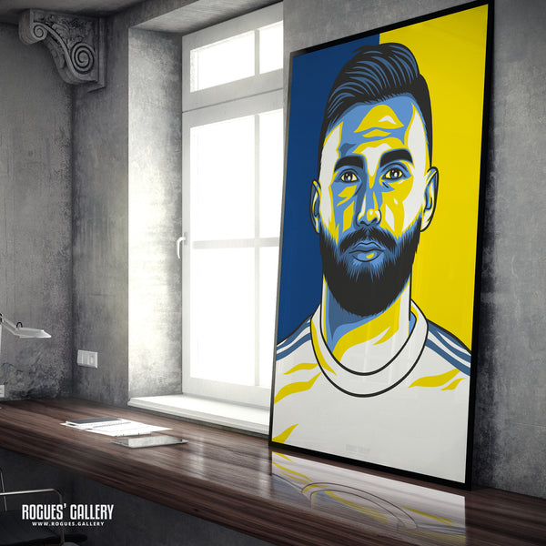 Stuart Dallas - Leeds Utd - A3 Icon Print