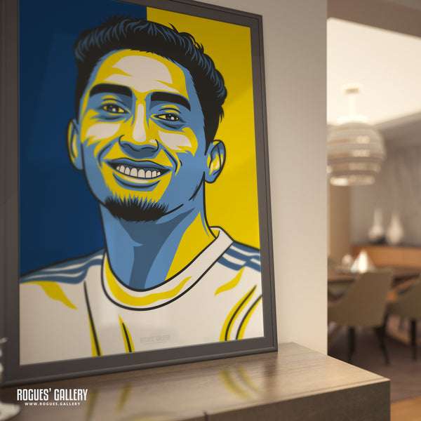 Raphinha - Leeds Utd - A3 Icon Print