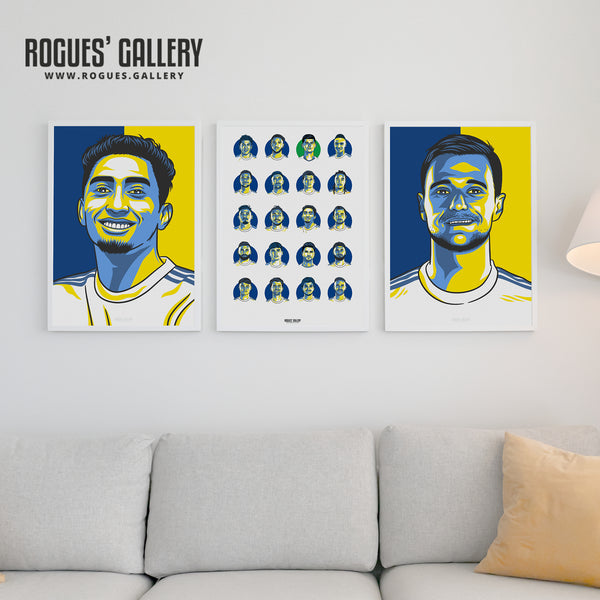Liam Cooper - Leeds Utd - A3 Icon Print
