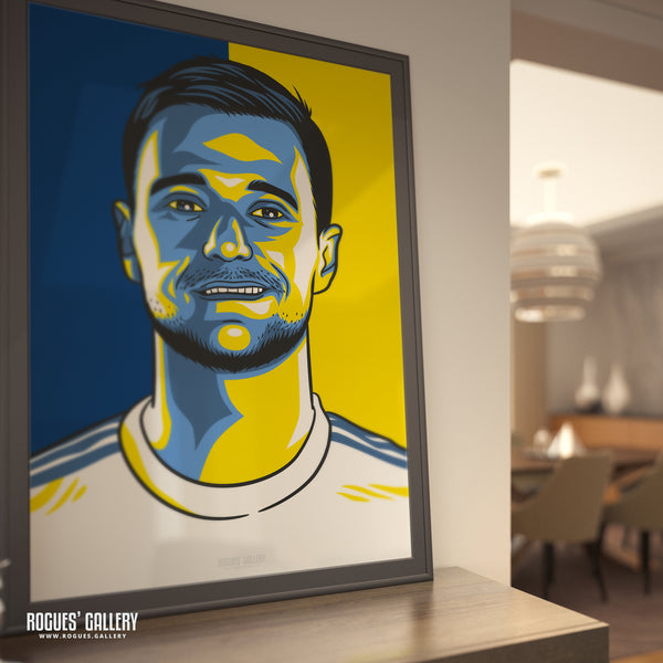 Liam Cooper - Leeds Utd - A3 Icon Print