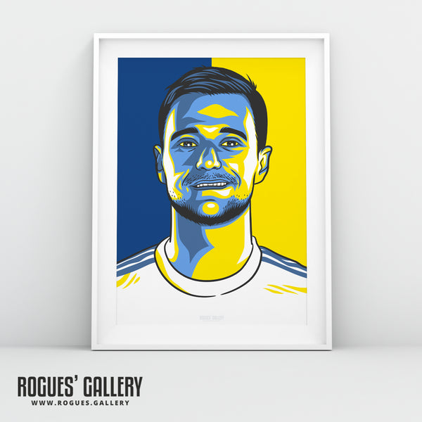 Liam Cooper - Leeds Utd - A3 Icon Print