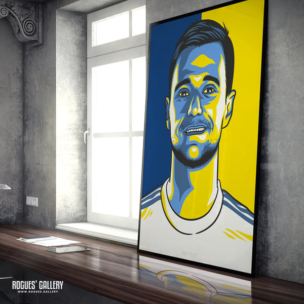 Liam Cooper - Leeds Utd - A3 Icon Print