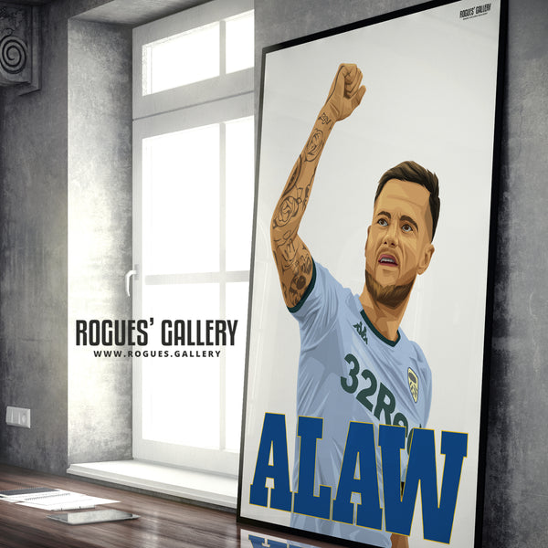 ALAW Liam Cooper - Leeds Utd - A3, A2, A1 or A0 Art Print