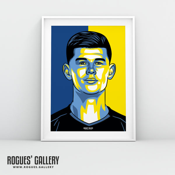 Illan Meslier - Leeds Utd - A3 Icon Print