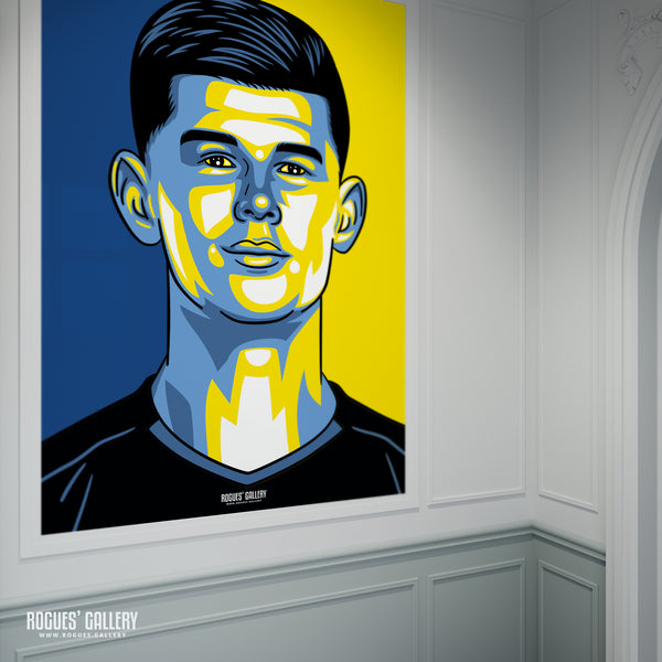 Illan Meslier - Leeds Utd - A3 Icon Print