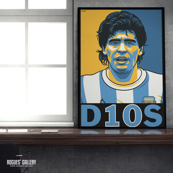 Maradona: D10S - A0, A1 or A3 Print