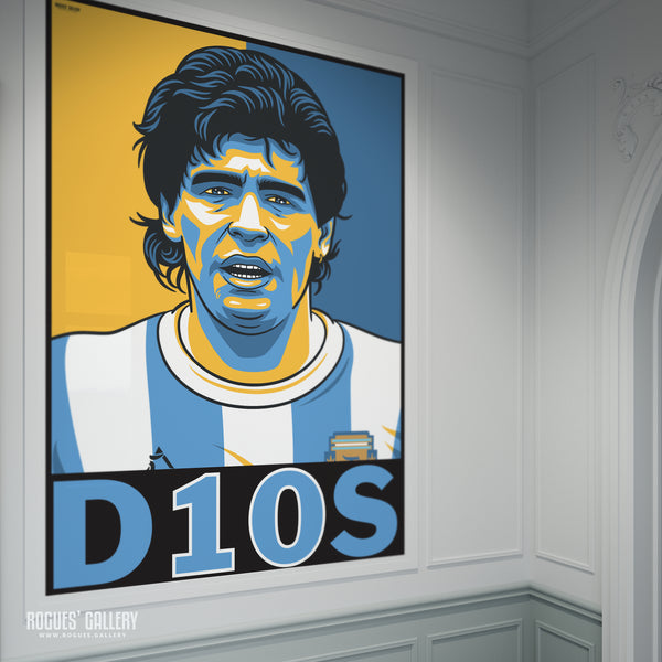 Maradona: D10S - A0, A1 or A3 Print