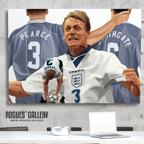 Psycho's Redemption - Euro 96 Penalty - A0, A1 or A3 Print