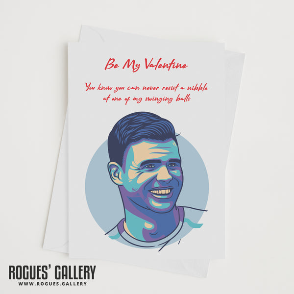 England Cricket GBTL Valentine's Day Cards - Jimmy 'Swinging Balls'