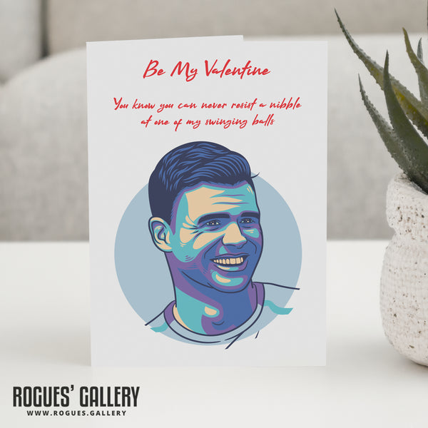 England Cricket GBTL Valentine's Day Cards - Jimmy 'Swinging Balls'