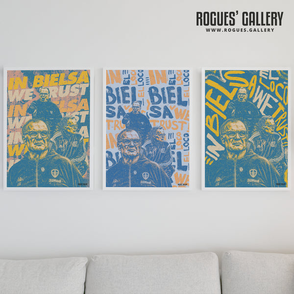 Bielsa: El Loco Propaganda Poster (3 Options) - Leeds Utd - A0, A1 or A3 Print