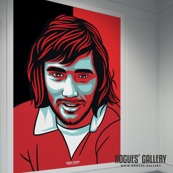 George Best - Manchester United Legend - A0, A1, A2 or A3 Icon Prints