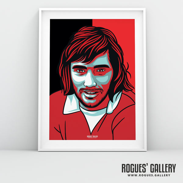 George Best - Manchester United Legend - A0, A1, A2 or A3 Icon Prints