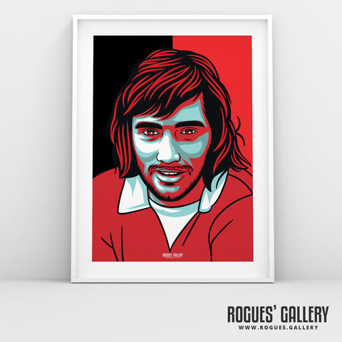 George Best - Manchester United Legend - A0, A1, A2 or A3 Icon Prints