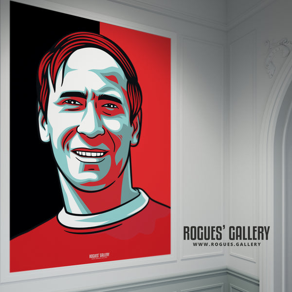 Sir Bobby Charlton - Manchester United Legend - A0, A1, A2 or A3 Icon Prints
