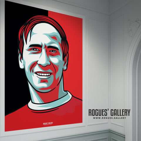 Sir Bobby Charlton - Manchester United Legend - A0, A1, A2 or A3 Icon Prints