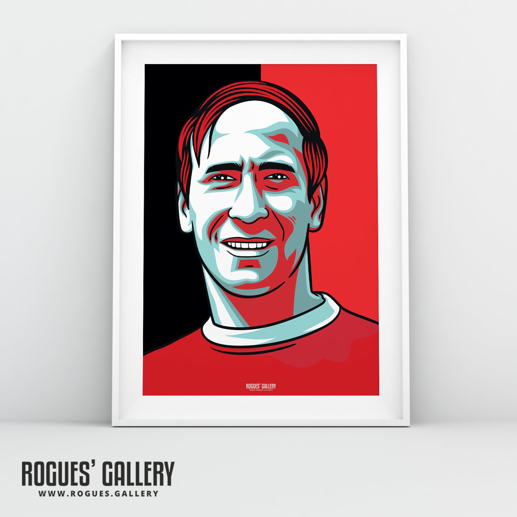 Sir Bobby Charlton - Manchester United Legend - A0, A1, A2 or A3 Icon Prints