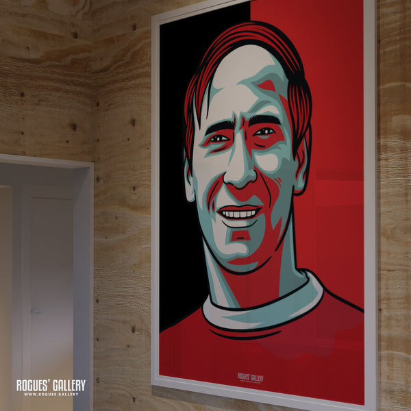 Sir Bobby Charlton - Manchester United Legend - A0, A1, A2 or A3 Icon Prints