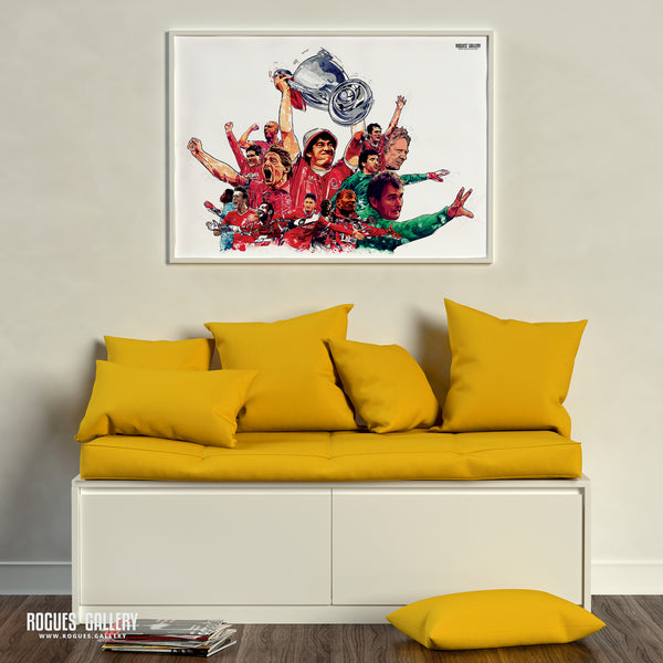 Forest 'Til I Die - Nottingham Forest Legends Montage - A0, A1, A2 or A3 Print - 4 versions available