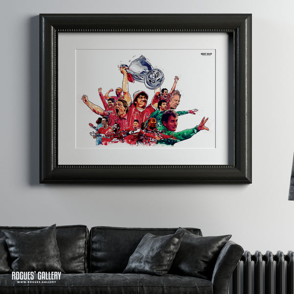 Forest 'Til I Die - Nottingham Forest Legends Montage - A0, A1, A2 or A3 Print - 4 versions available