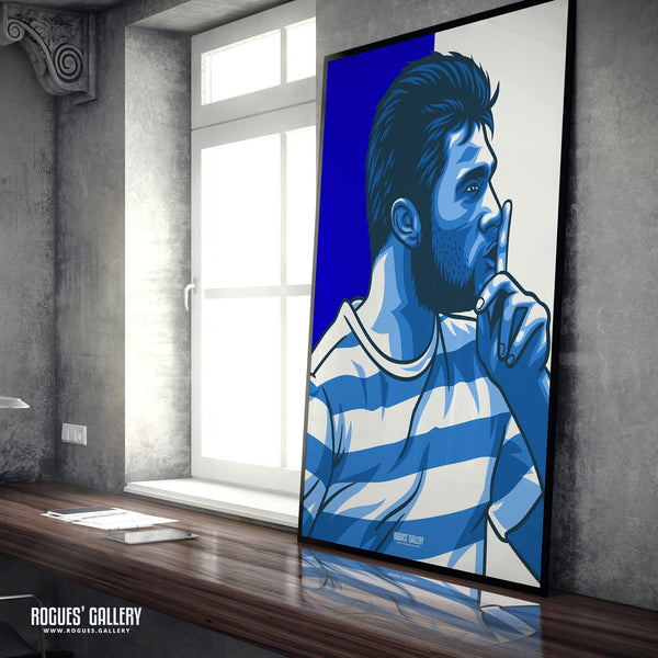 Charlie Austin Icon - Queen Park Rangers FC - A3 Icon Print