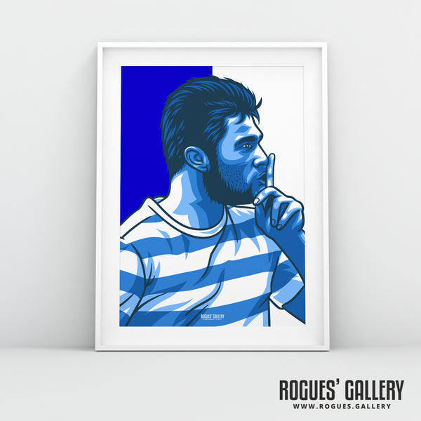 Charlie Austin Icon - Queen Park Rangers FC - A3 Icon Print
