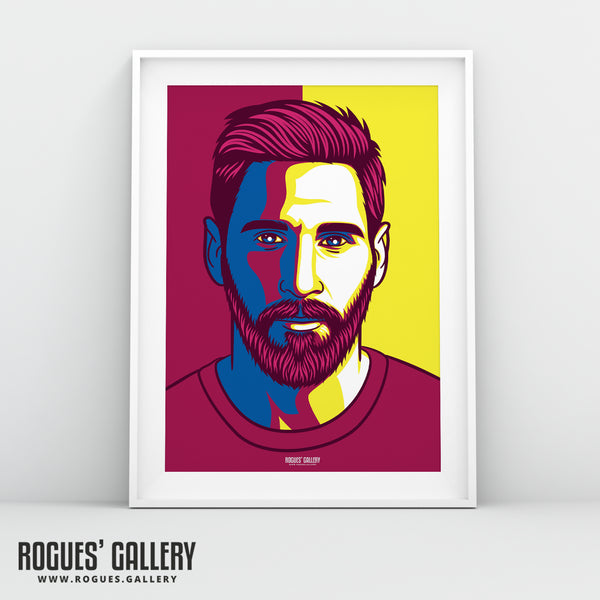 Messi: GOAT - A0, A1 or A3 Icon Print