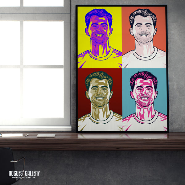 Patrick Bamford: Pop Art - Leeds United - A0, A1 or A3 Print