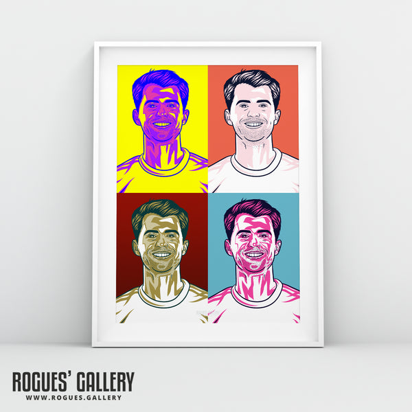 Patrick Bamford: Pop Art - Leeds United - A0, A1 or A3 Print