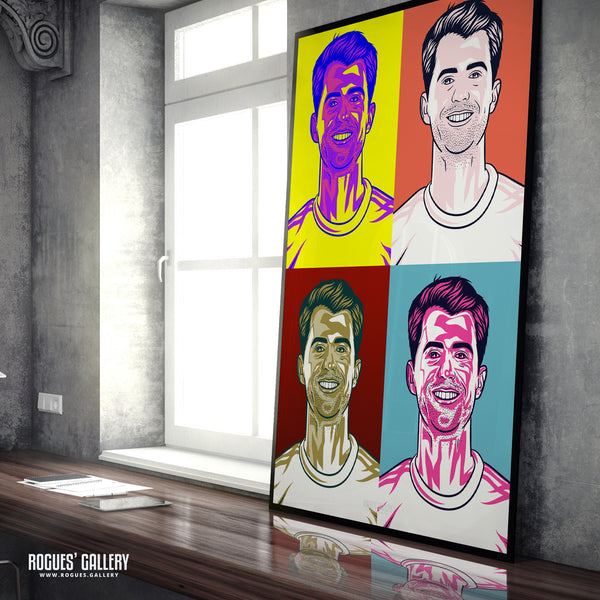 Patrick Bamford: Pop Art - Leeds United - A0, A1 or A3 Print