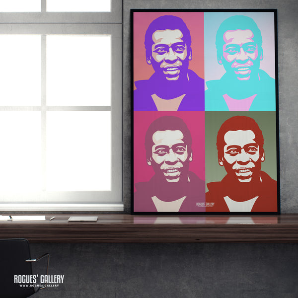 Pele: Pop Art - A0, A1, A2 or A3 Print