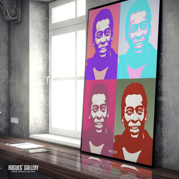 Pele: Pop Art - A0, A1, A2 or A3 Print